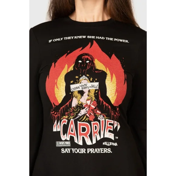 Killstar Creepy Carrie Skater Dress - Picture 2 of 6